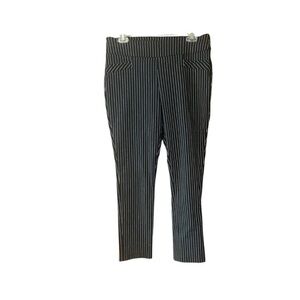 Joe B By Joe Benbasset Pinstriped‎ Skinny Ankle Pull On Pants
